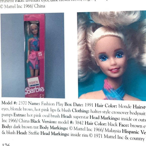 NIB Vintage Mattel 1991 Fashion Play Barbie - Picture 2 of 8